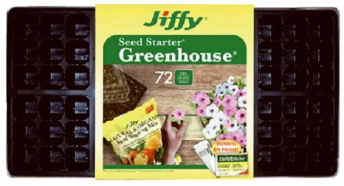Jiffy Easy-Grow Greenhouse Seed Tray Kit – 11″ x 22″ (14-Pack)