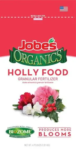 Jobe’s Organic Holly Food Granules – 4 lb Bag, NPK 5-4-3