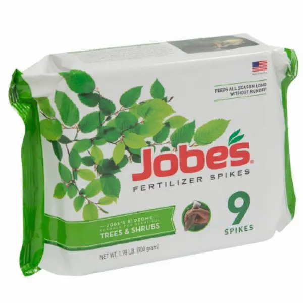 Jobes Tree and Shrub Fertilizer Spikes – 9-Pack Slow-Release Plant Food