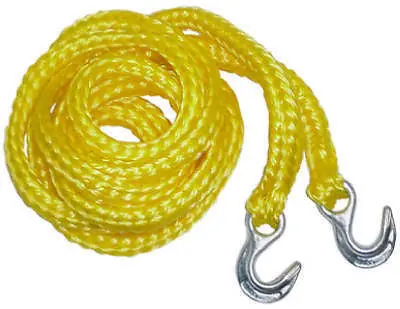 Keeper Tow Rope Strap – 5/8″ x 13′ Yellow Polypropylene Heavy-Duty Recovery Line for Vehicles and Trailers