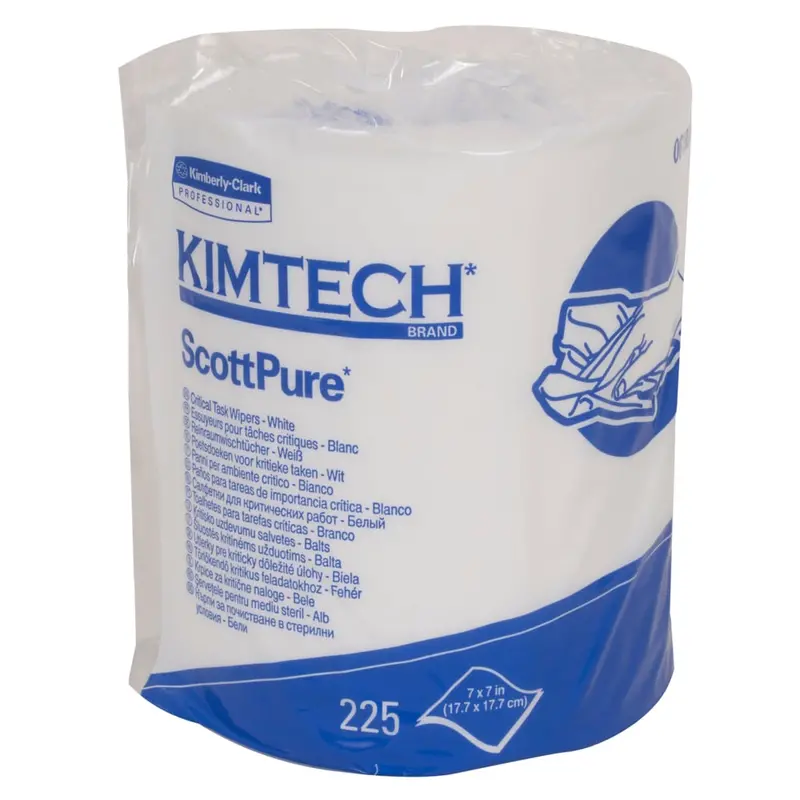Kimtech Prep Scottpure Critical Task Wipes – Center-Pull Rolls (6-Roll Case), Model 06193