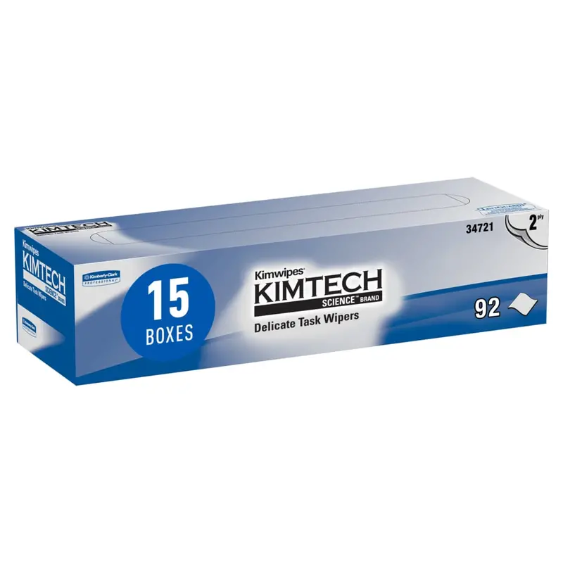 Kimtech Science Kimwipes Delicate Task Wipes – Case of 15 Boxes (34721)