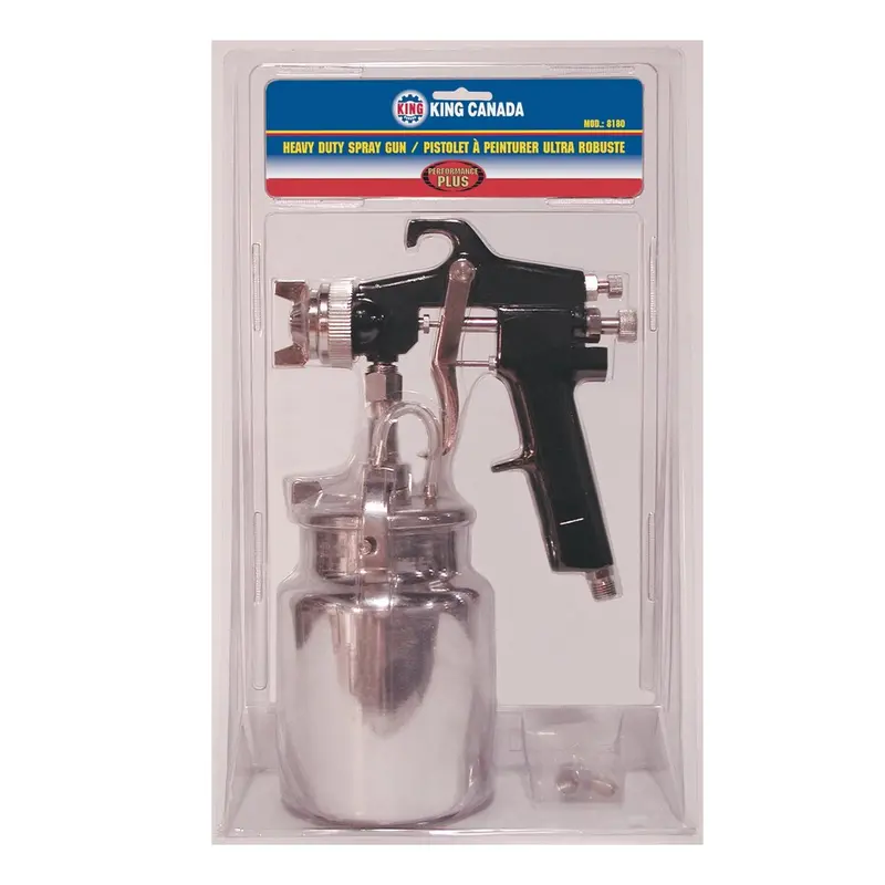 King Canada 1L Heavy-Duty Spray Gun – 1/4″ NPS Inlet, Performance Plus Series (8180/8182)