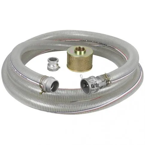 King Canada 3″ x 25′ PVC Suction Hose Kit for Water Pumps – KW-253