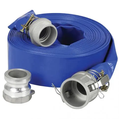 King Canada 3″ x 50′ PVC Discharge Hose Kit for Water Pumps – KW-503