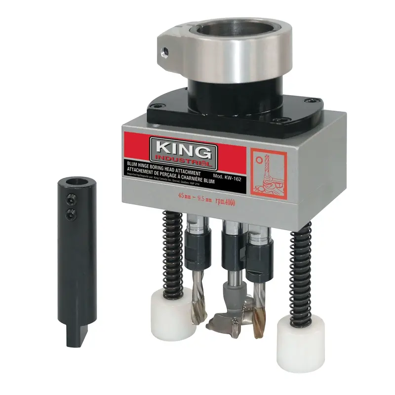 King Canada Hinge Boring Head – Adjustable Attachment for Cabinet Hardware Installation