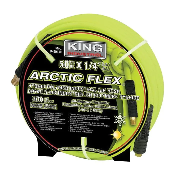 King Canada K-5014H / K-10014H 1/4″ Industrial Air Hose – 50 ft or 100 ft Options
