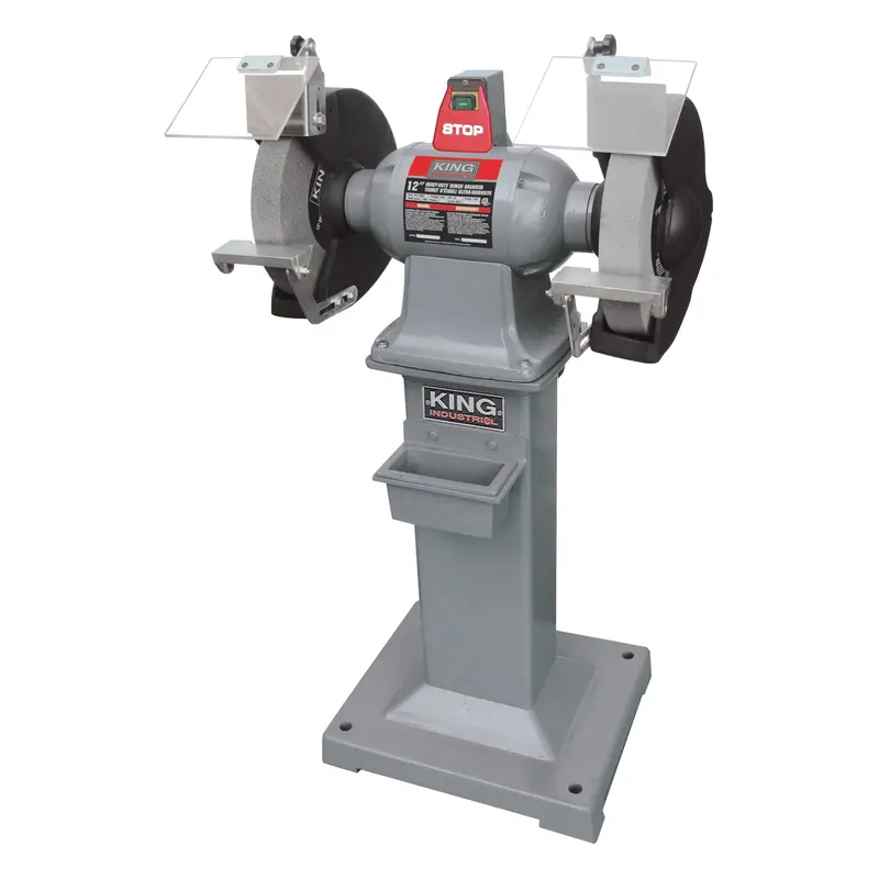 King Canada KC-1295 12-Inch Heavy-Duty Bench Grinder with Floor Stand