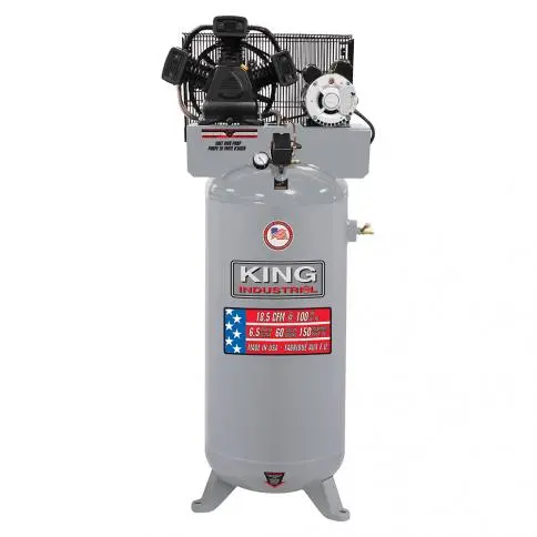 King Canada KC-5160V3 60-Gallon, 6.5 HP Peak Industrial Air Compressor