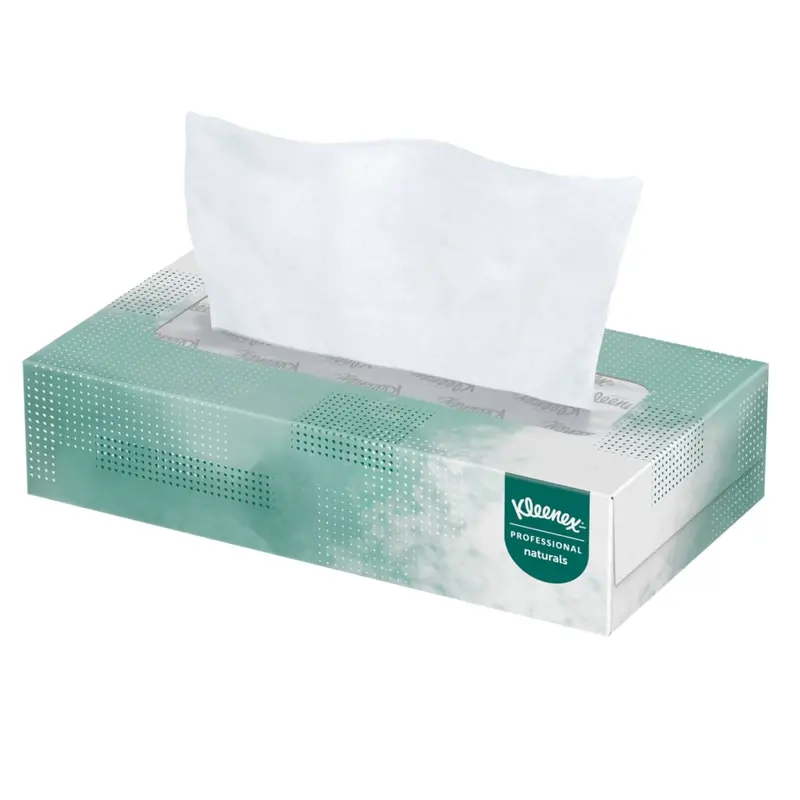 Kleenex® Naturals Facial Tissues – Plant-Based, Unscented Soft Tissues (48-Box Case), SKU 21601
