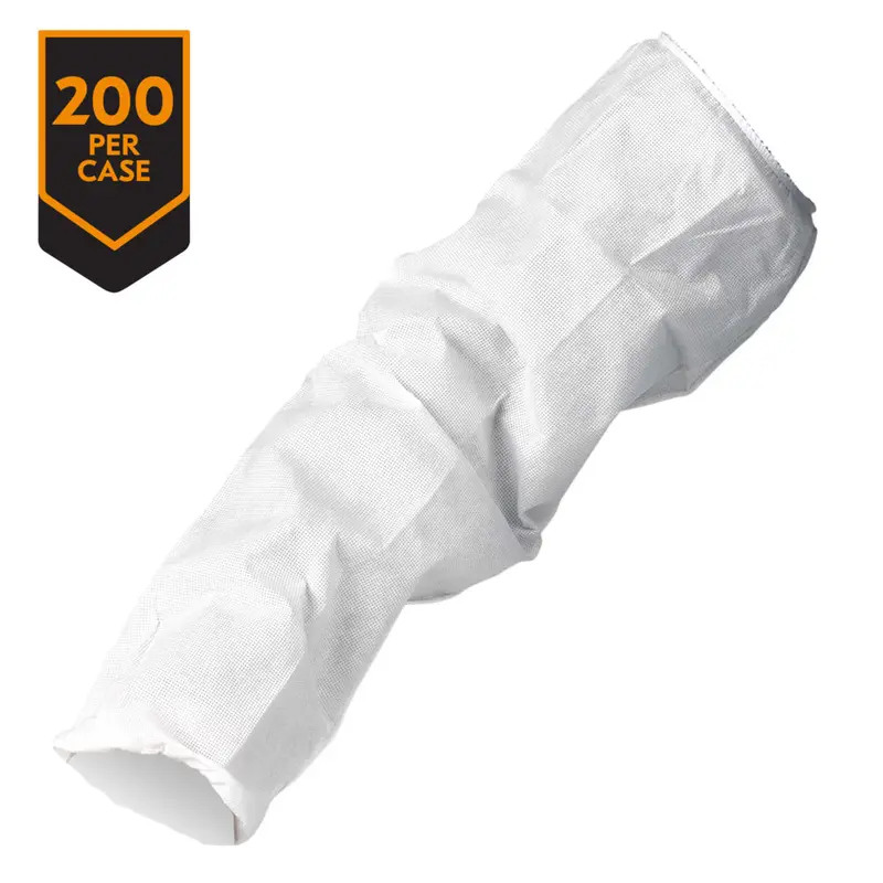 KleenGuard A20 White Sleeve Protectors – Disposable Arm Coverage, 36870 (Case of 200)