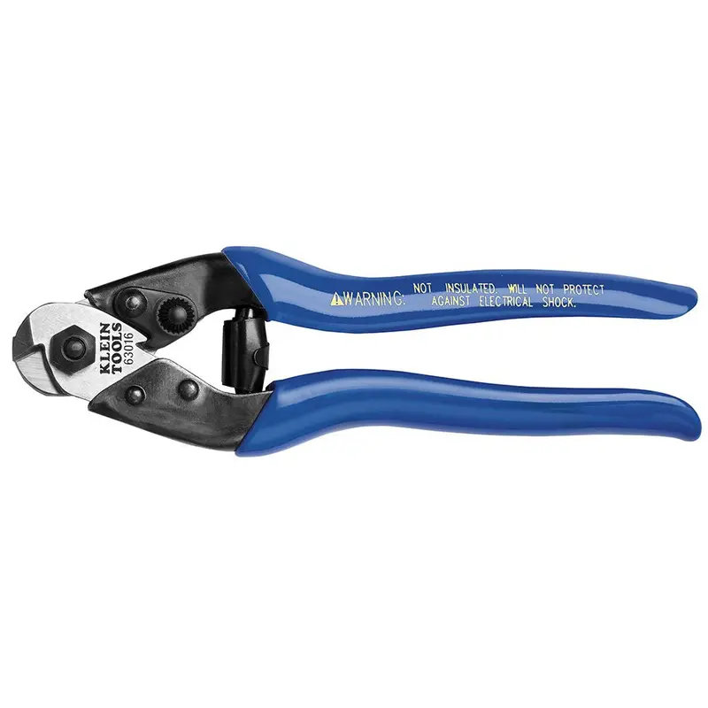 Klein Tools Heavy-Duty Cable Cutter – Blue-Grip, 7.5-Inch Jaw Capacity (63016)