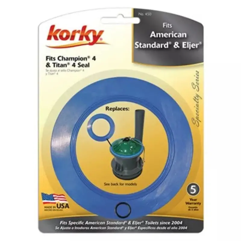 Korky American Standard Champion 4 Flush Valve Seal – Compatible with Eljer 4 Models
