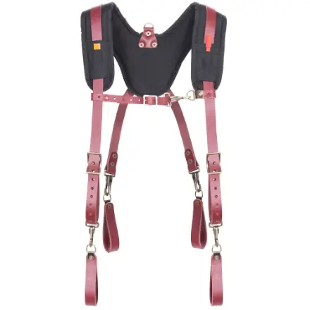 Kuny’s Padded Yoke Leather Suspenders – Fully Adjustable Comfort Fit, 21522