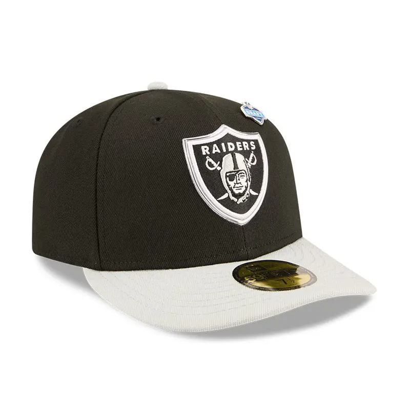 Las Vegas Raiders 2026 NFL Draft Licensed 59Fifty Cap – Black & Grey