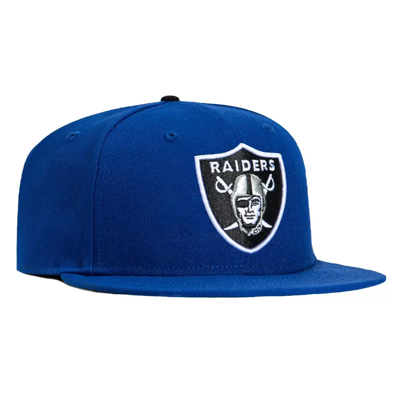Las Vegas Raiders New Era 59Fifty OTC Cap in Vibrant Royal Blue