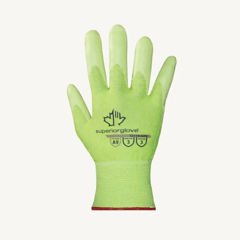 Latex-Free Ultra-Thin Foam-Nitrile Coated Cut-Resistant Gloves – Superior Glove TenActiv S21TXUGFN