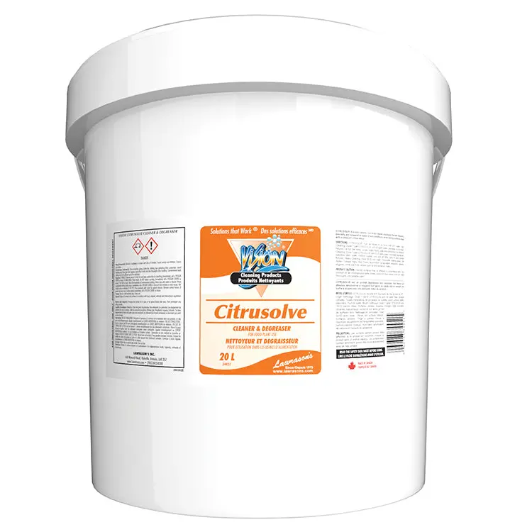 Lawrason’s VISION Citrusolve Cleaner & Degreaser – 20-Liter Industrial-Strength Formula, 34451
