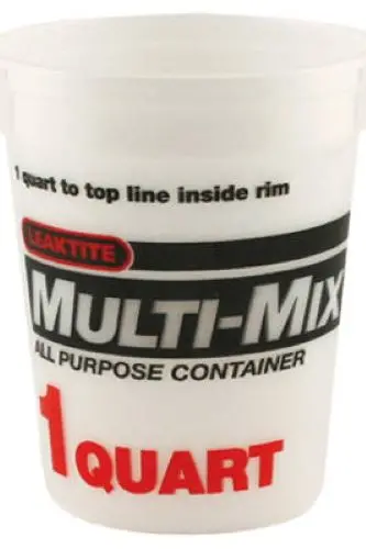 Leaktite 1-Quart Multi-Mix Empty Paint Mixing Container – Pack of 50