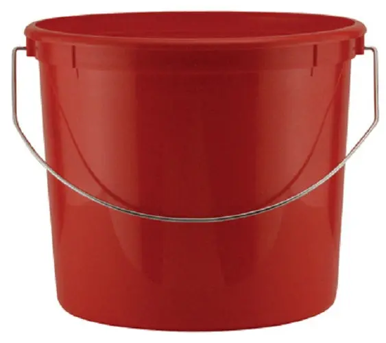 Leaktite 5-Quart Red Heavy-Duty Plastic Paint Pail (Pack of 6)