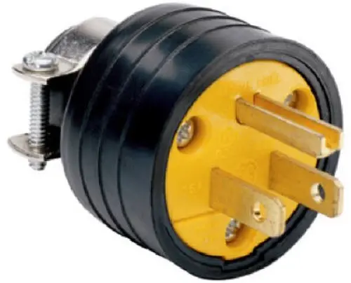 Legrand 111GMCCC10 Black 2-Pole 3-Wire 15A 125V Residential-Grade Plug End