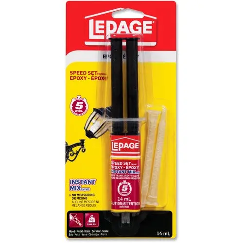 LePage Speed Set High-Speed Epoxy Adhesive – Fast-Curing Two-Part Bonding Compound, LEP2758384