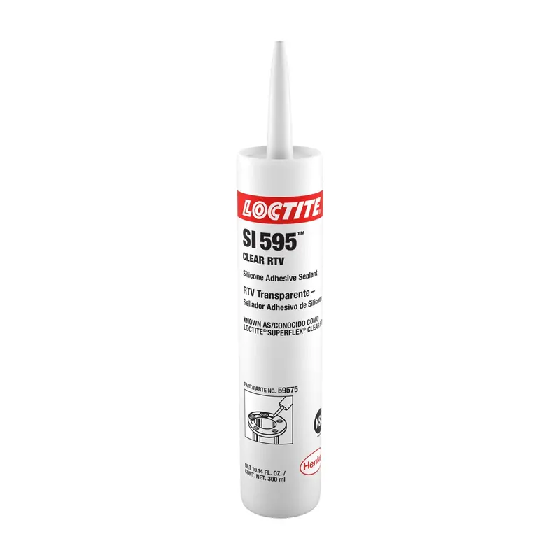 Loctite 595 Clear RTV Silicone Sealant – 300mL Cartridge for Flexible Bonding
