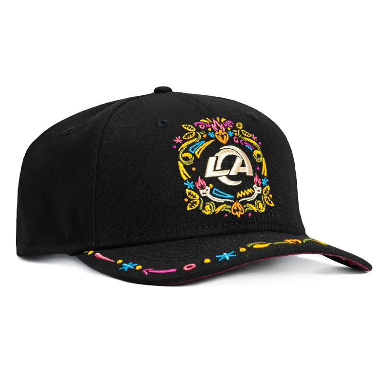 Los Angeles Rams ‘Hasta La Muerte’ Stretch Snapback Hat – New Era 9Seventy Black Cap