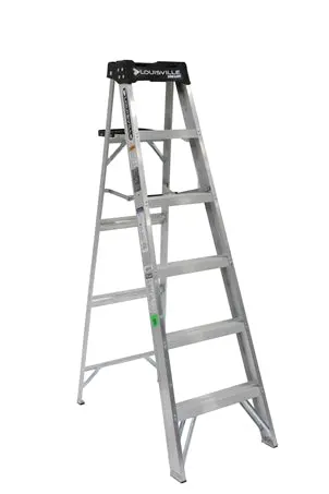 Louisville AS3000 Aluminum Step Ladder – 6 ft Type IA Duty Rating, 300 lb Capacity