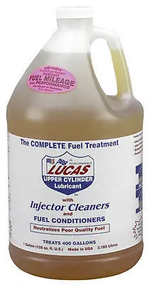 Lucas Fuel Treatment Additive for Diesel & Gasoline – 1-Gallon Conditioner (LUC10013)