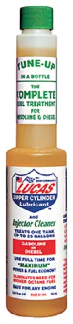 Lucas Oil Upper Cylinder Lubricant Fuel Treatment – 5.25 oz Bottle, Single Unit