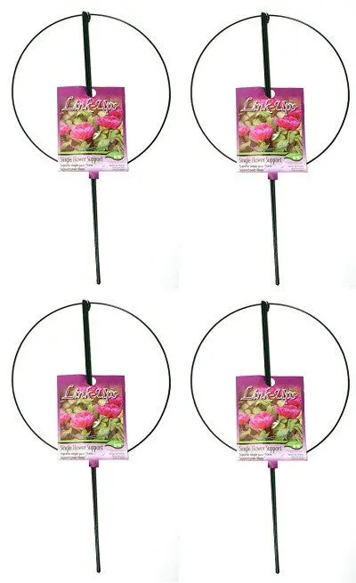 Luster Leaf Single-Ring Peony Hoops – 18″ D × 30″ H, Compact Folding Design (4-Pack)