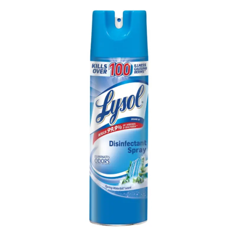 Lysol Disinfectant Spray – Spring Waterfall Scent, 539g Aerosol Can (RAC89640)