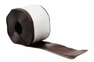 M D Bldg. 93161 Satin Brown Vinyl Wall Base Cove Moulding – 4″ x 20′, Self-Adhesive