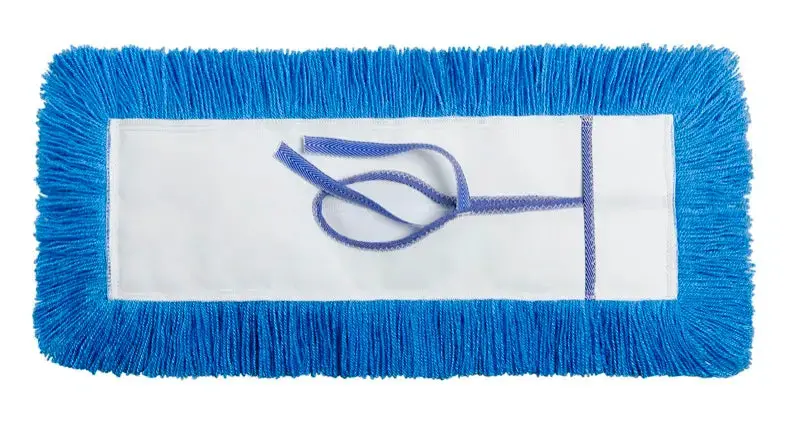 M2 12-Inch Static-H Dust Mop – Blue Microfiber Pad with Keyhole Backing (DM-STH512-BL)