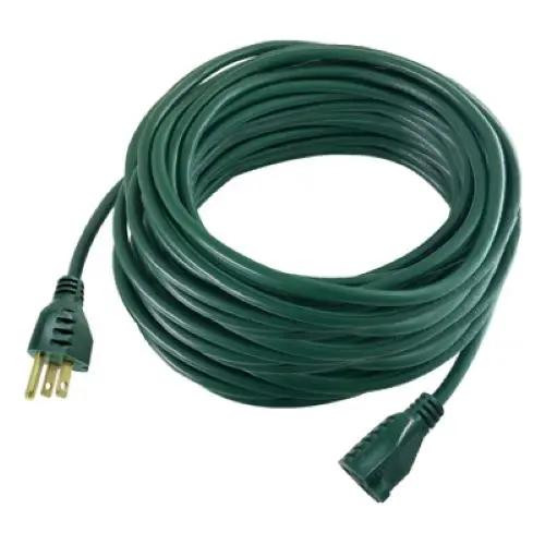 Master Electrician 80-Foot 16/3 SJTW-A Green Heavy-Duty Indoor/Outdoor Extension Cord – 10 Amp, Pack of 3