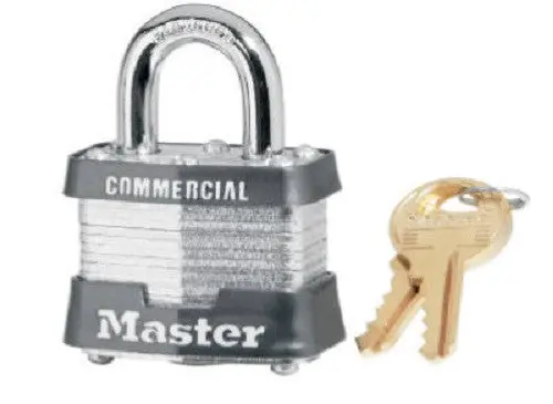 Master Lock 3KA-3623 1.5″ Keyed-Alike Laminated Padlock – 5-Pack