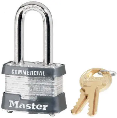 Master Lock 3KALF-3210 Laminated 1-1/2-Inch Keyed-Alike Padlocks with 9/32-Inch Shackle
