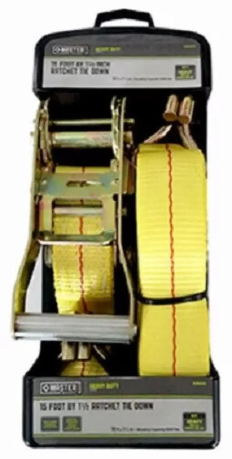 Master Mechanic MM32 Heavy-Duty Ratchet Tie-Down Strap – 1-1/2″ x 15′, 5,000 LB Capacity