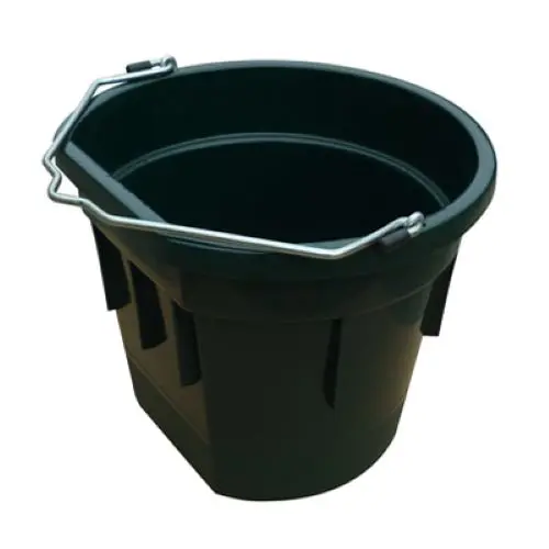 Master Rancher 20-Quart Dark Green Flat-Back Utility Bucket – Single Pail