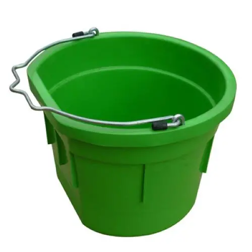 Master Rancher 8-Quart Lime Green Flat-Sided Utility Bucket – Single Durable Farm Pail