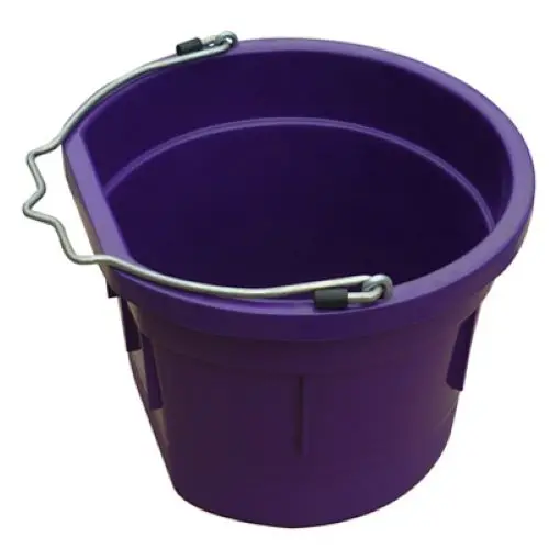 Master Rancher 8-Quart Purple Flat-Sided Utility Bucket – Pack of 4