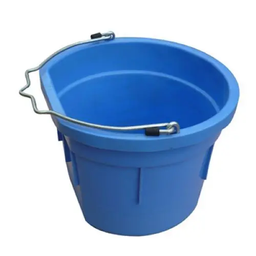 Master Rancher 8-Quart Sky Blue Flat-Sided Utility Bucket – Pack of 8