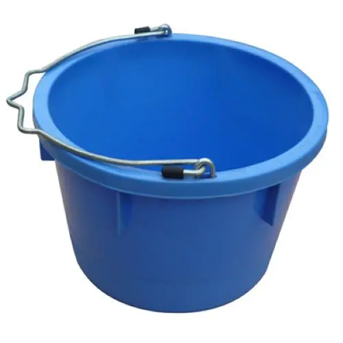 Master Rancher 8-Quart Sky Blue Poly Resin Utility Bucket – Pack of 10