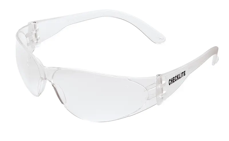 MCR Safety Checklite CL1 Series Clear Lens Safety Glasses with Orbital Seal, Model CL110