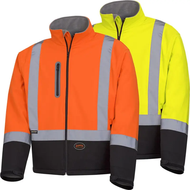 Mechanical-Strength Softshell Jacket – Hi-Visibility Pioneer Safety Jacket, Models 5679 & 5689
