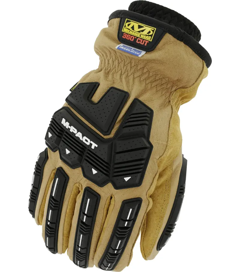 Mechanix Wear ColdWork™ Waterproof Leather Work Gloves – M-Pact® Driver F9-360 (LDMP-XW75)