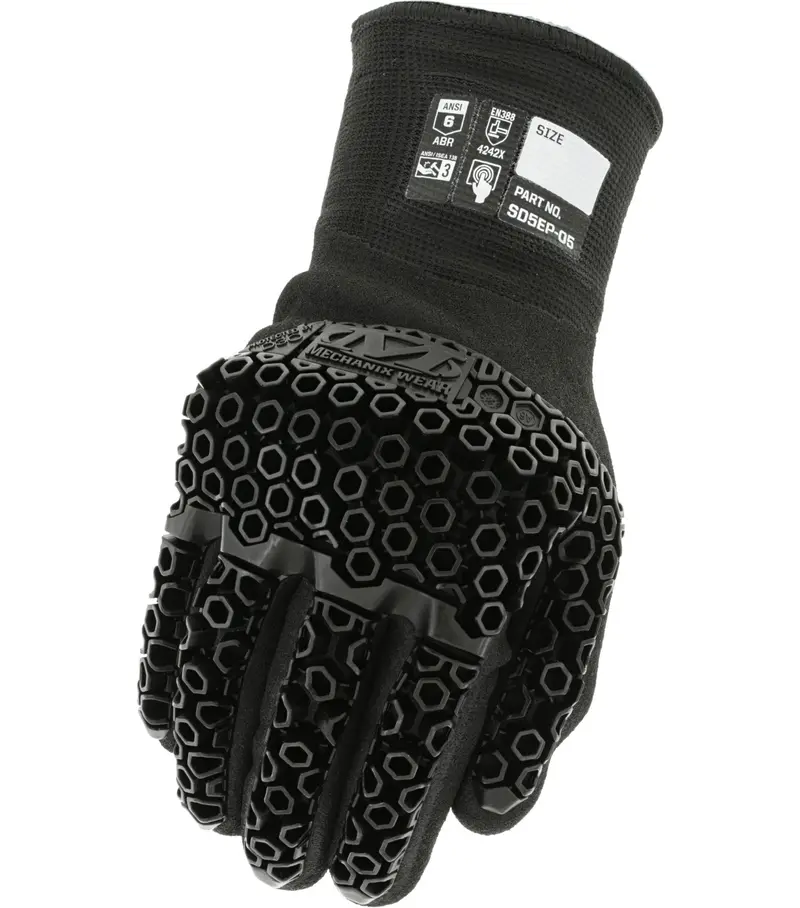 Mechanix Wear M-Pact D3O Winter Gloves – Cold-Weather Coated-Knit with Impact Protection, Model SD5EP05