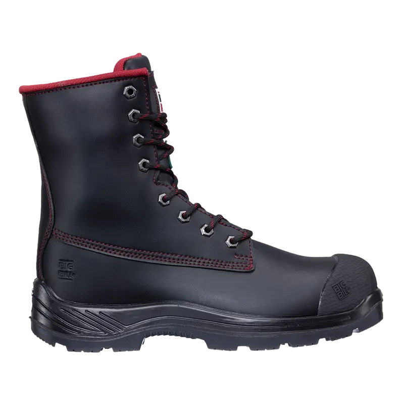 Men’s Microfiber Work Boots – Big Bill Big Red 8-Inch Protective Footwear, Model BB4002