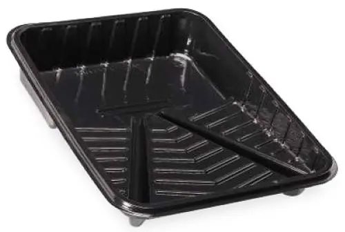 Midstate 200871 Disposable Black Paint Tray Liner – 9 in, 1-Liter Capacity, Pack of 75